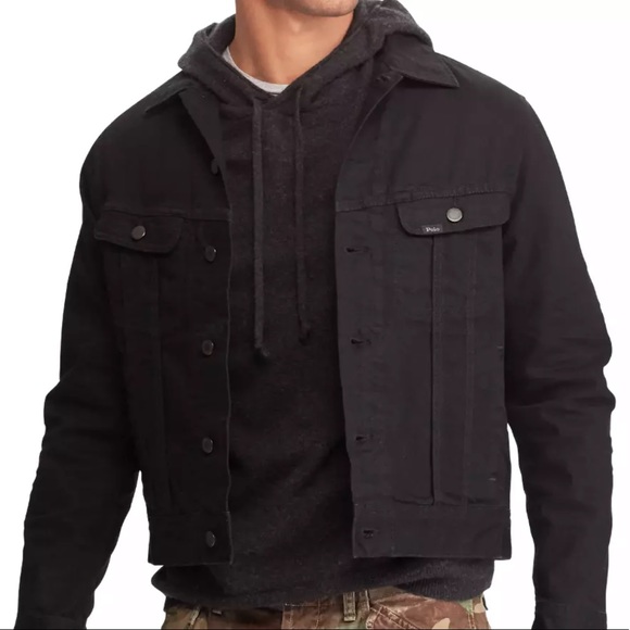 ralph lauren black denim jacket